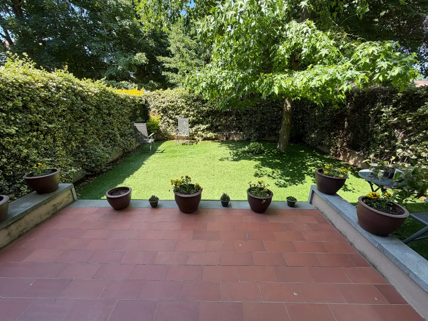 Terraza de Casa adosada en venta en Olot con Calefacción, Jardín privado y Balcón