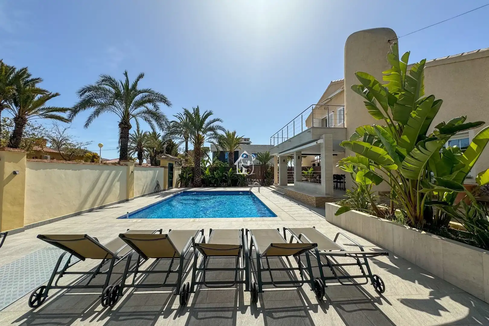 Piscina de Casa o xalet de lloguer en Orihuela amb Aire condicionat, Jardí privat i Terrassa