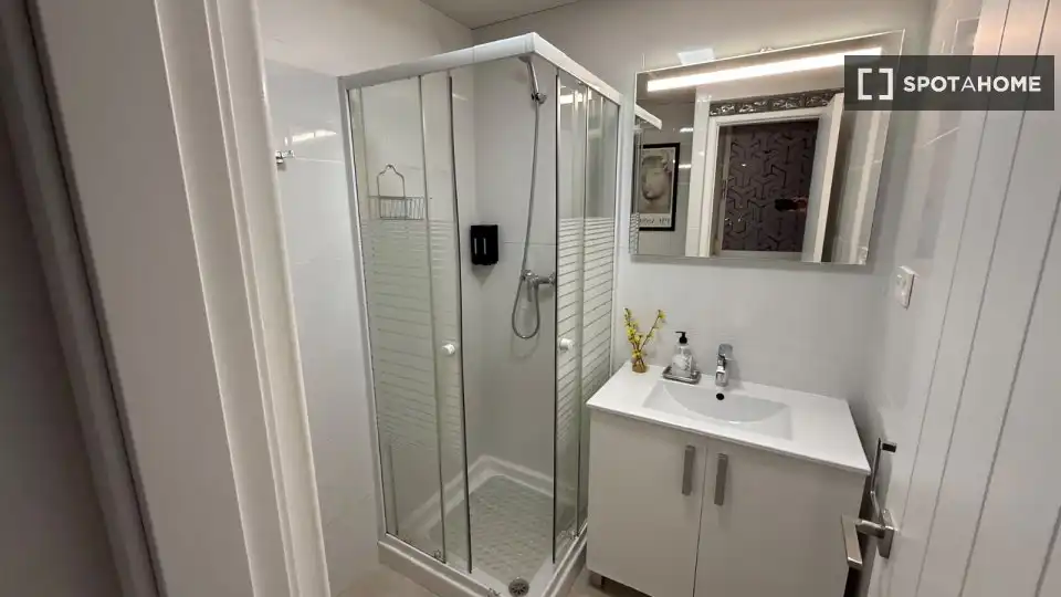 Baño de Apartamento para compartir en Málaga con Aire acondicionado, Terraza y Amueblado