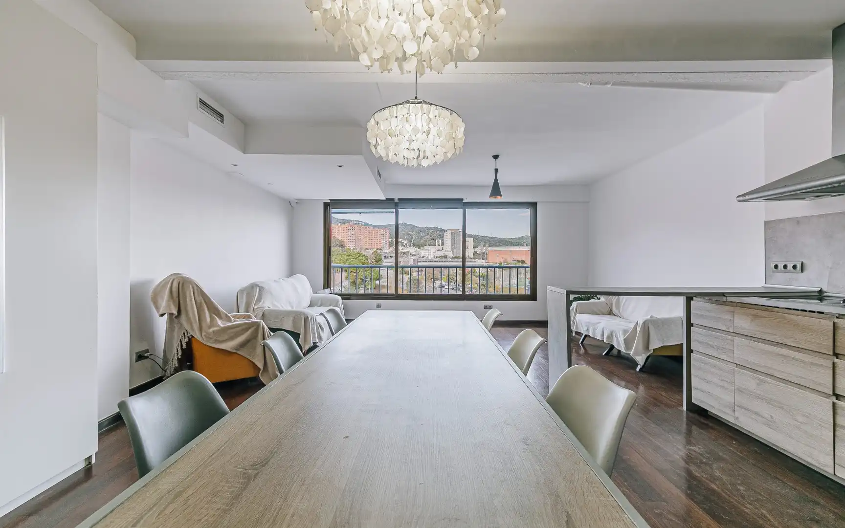 Esszimmer von Wohnung zum Verkauf in Barcelona mit Klimaanlage, Heizung und Möbliert
