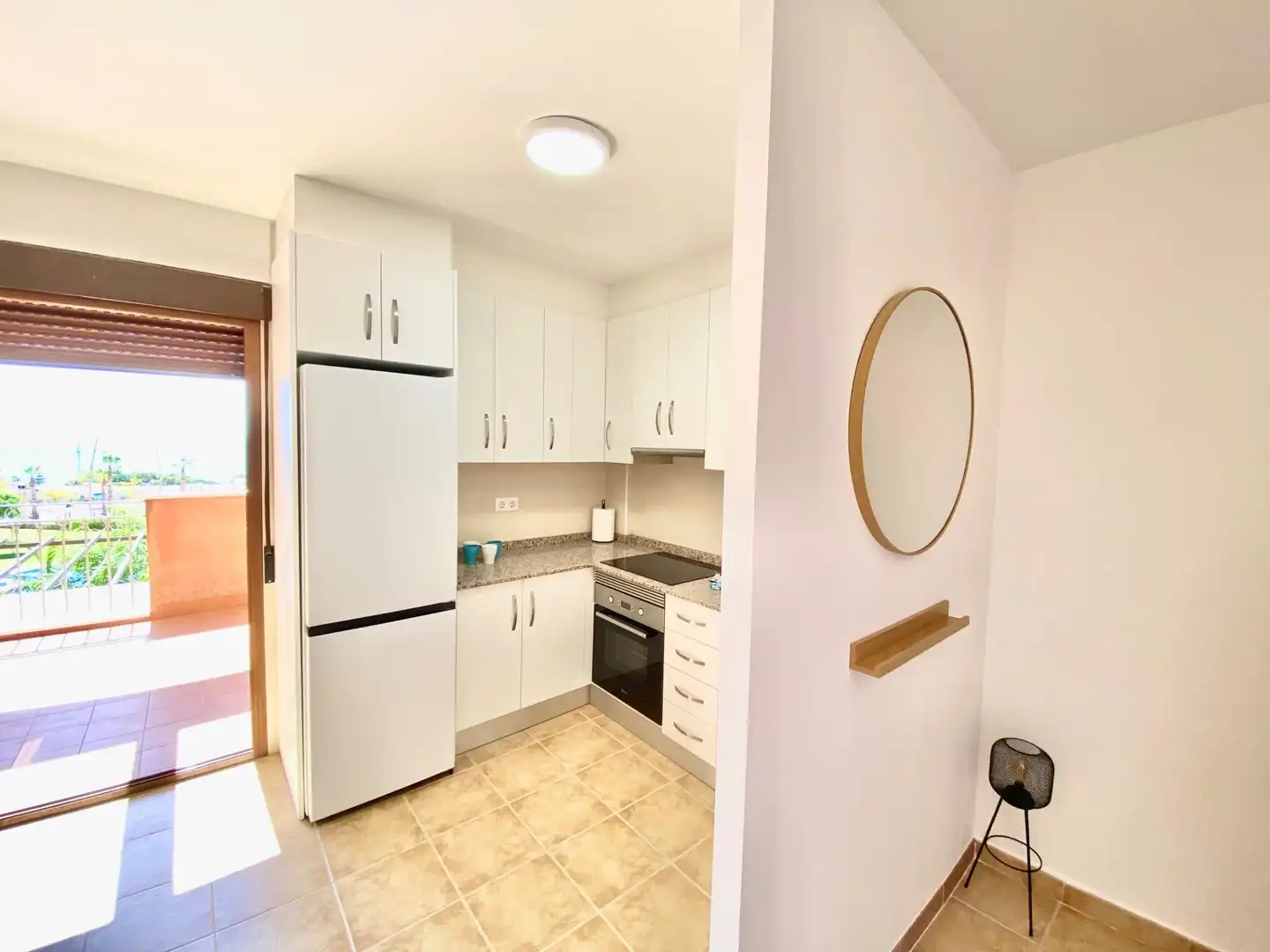 Cuina de Apartament en venda en Cartagena amb Terrassa, Moblat i Piscina comunitària