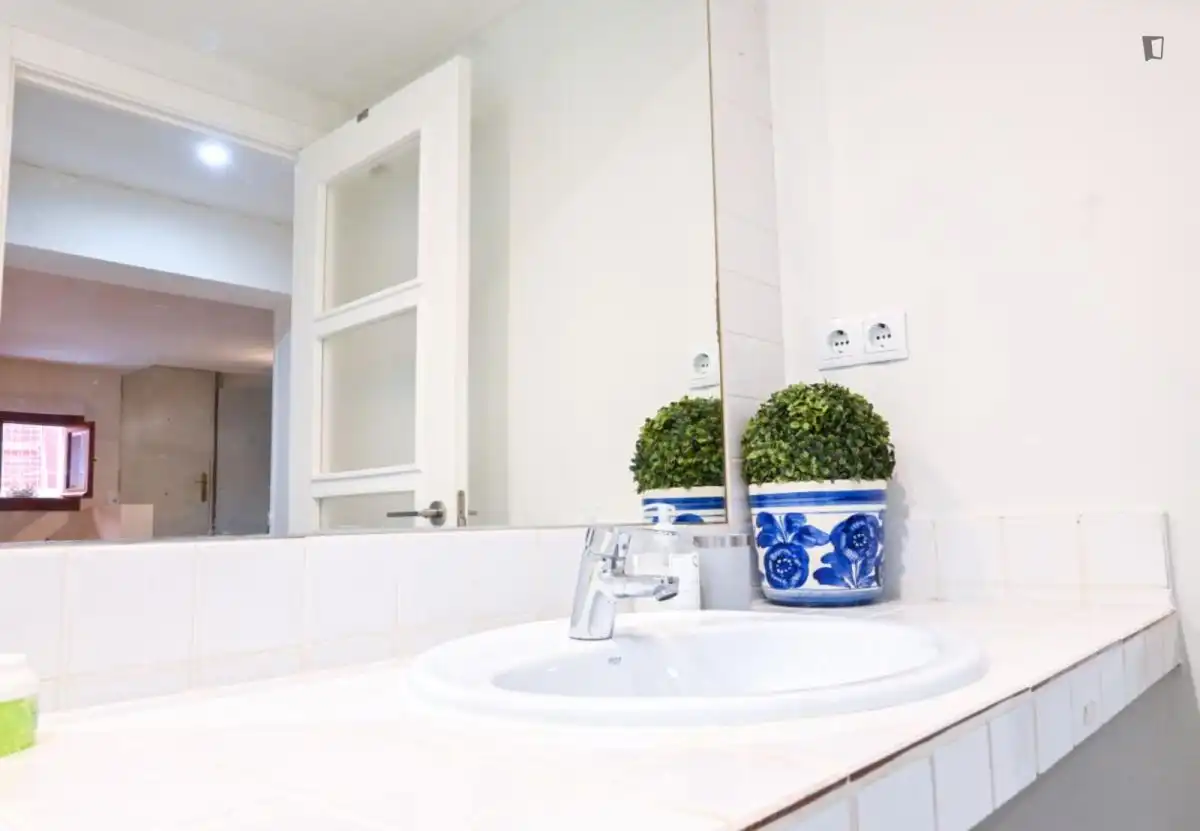 Bany de Apartament de lloguer en Madrid amb Calefacció, Moblat i Forn