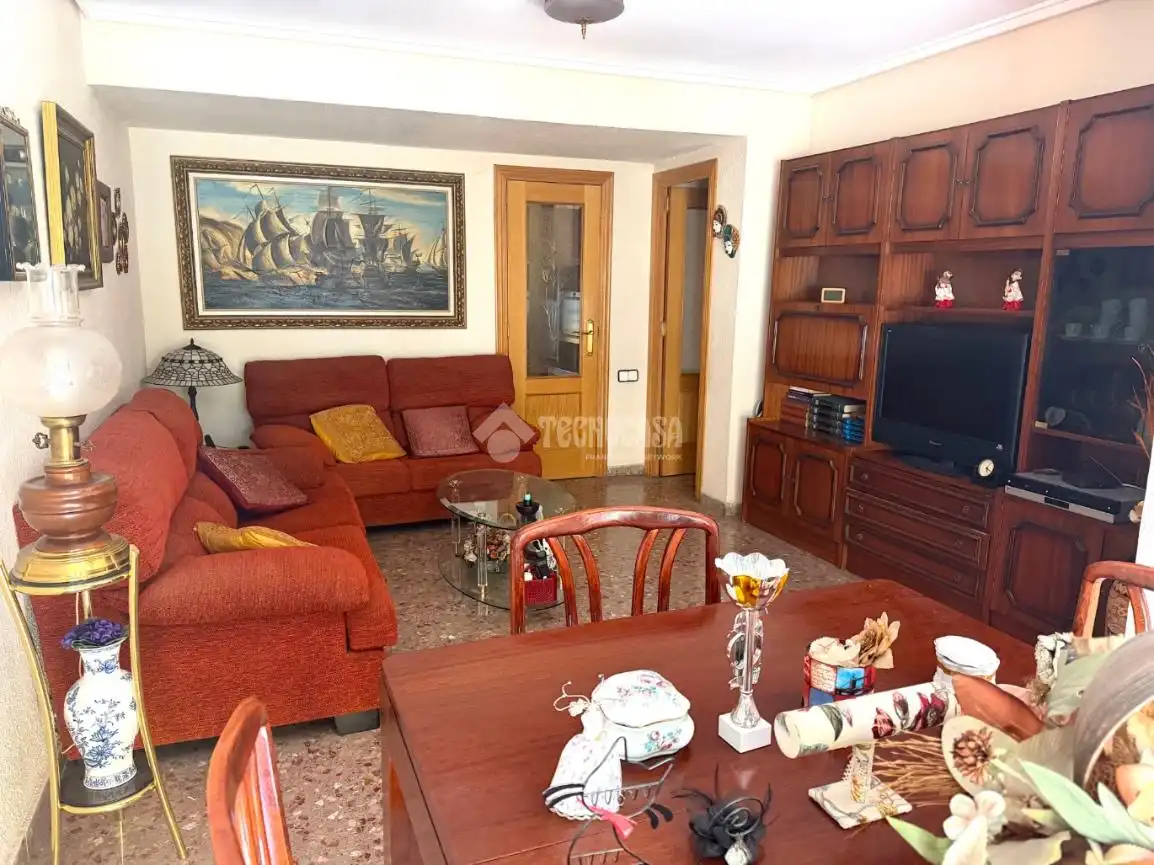 Sala de estar de Piso en venta en Valencia con Aire acondicionado y Balcón