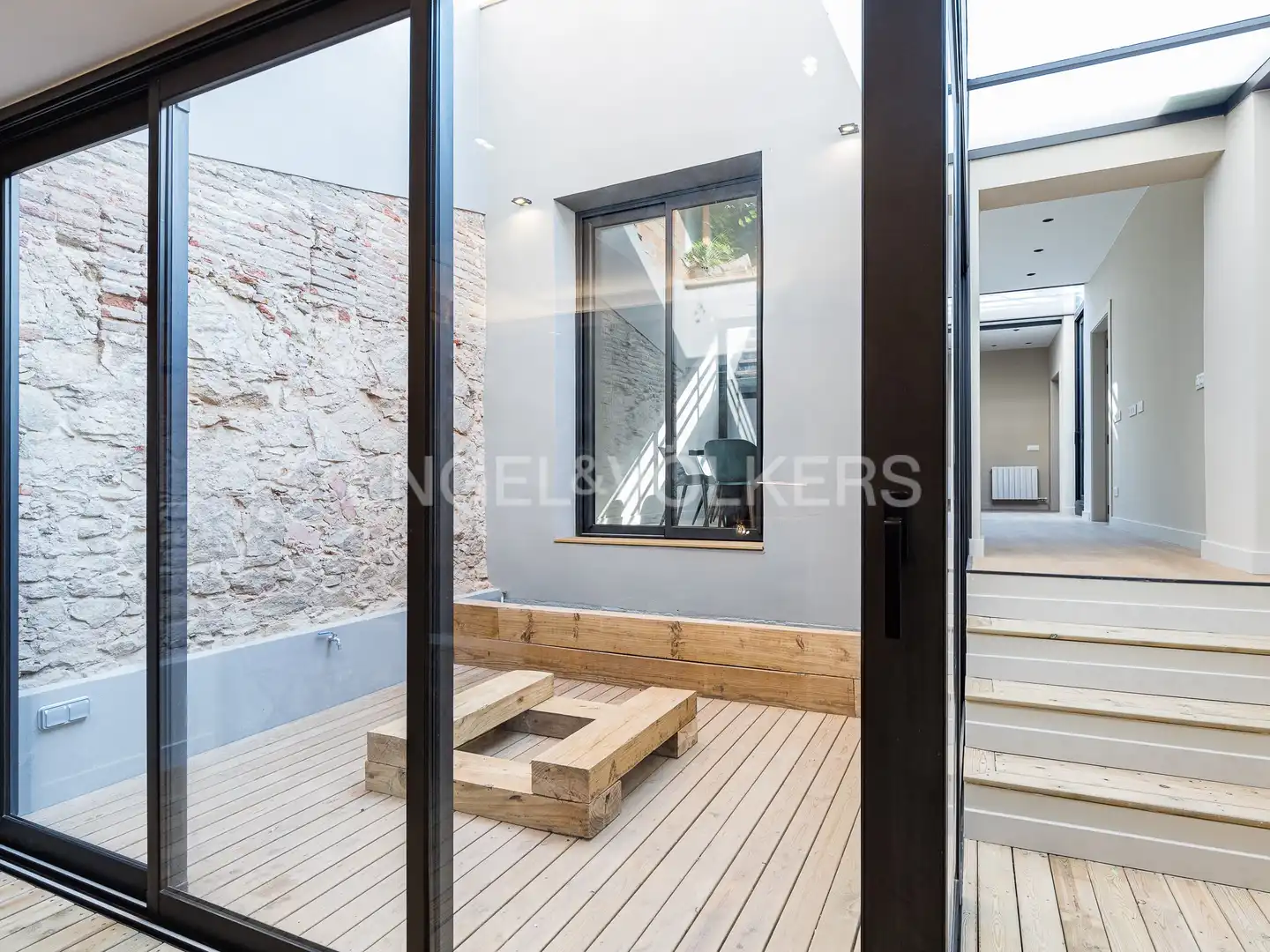 Terraza de Piso de alquiler en Barcelona con Aire acondicionado, Calefacción y Parquet