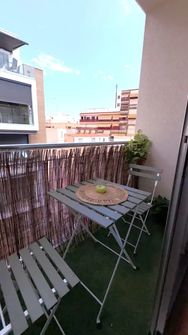 Terrasse von Wohnung zur Miete in Santa Pola mit Klimaanlage, Abstellraum und Möbliert