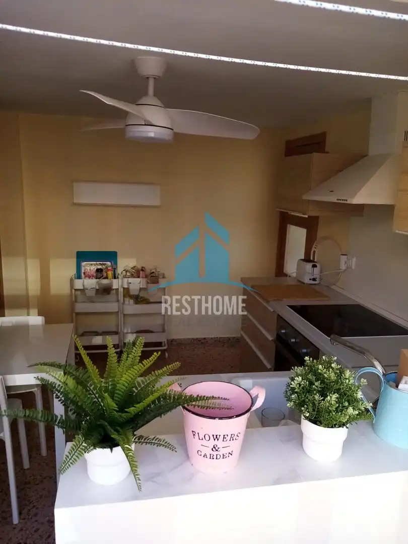 Kitchen of Flat for rent in Tavernes de la Valldigna  with Air Conditioner, Heating and Terrace