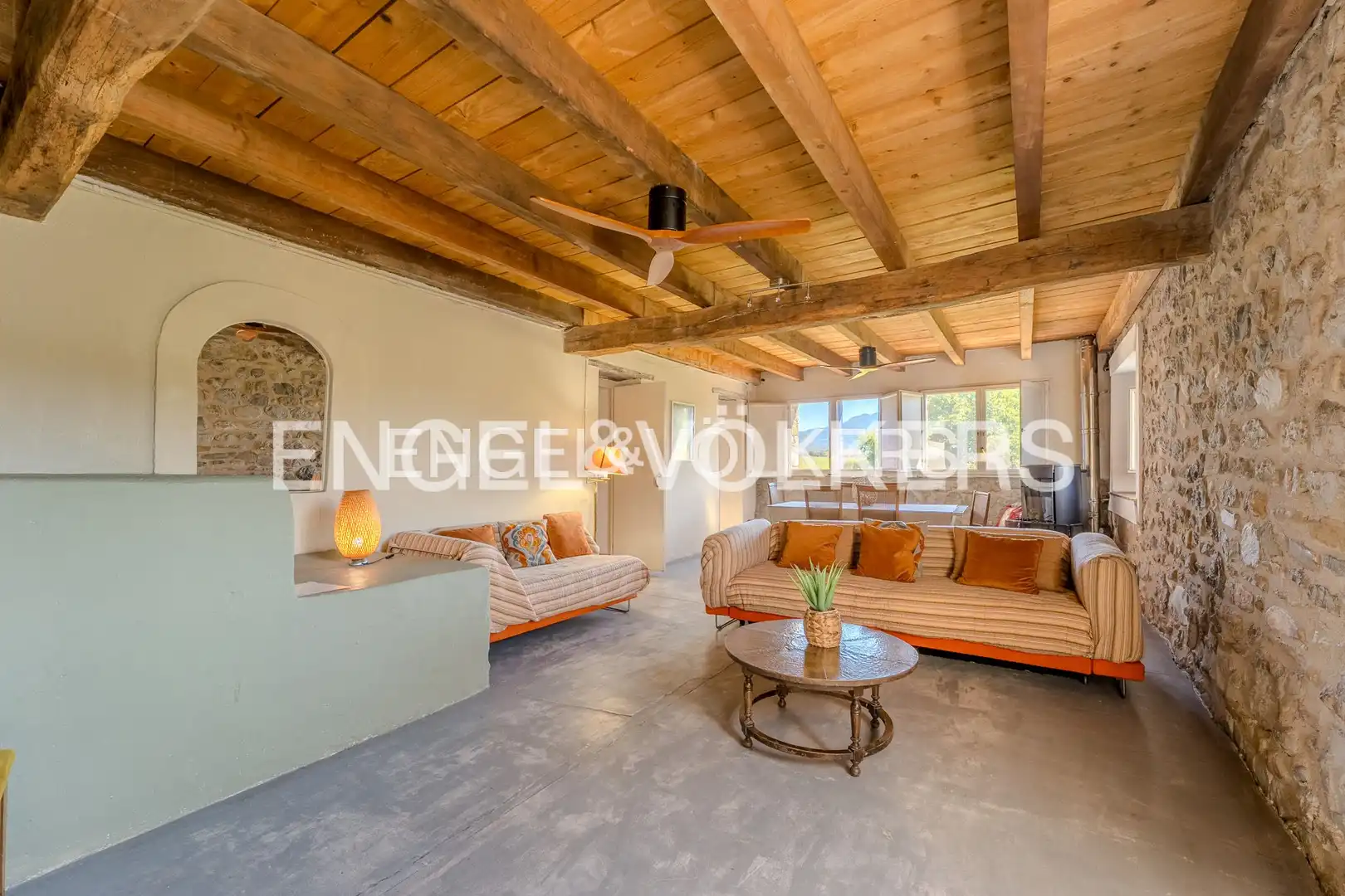 Sala d'estar de Finca rústica en venda en Argelaguer amb Calefacció, Jardí privat i Traster