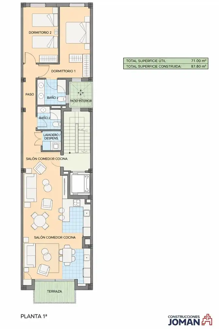 Piso en venta en Elche / Elx con Aire acondicionado, Terraza y Trastero