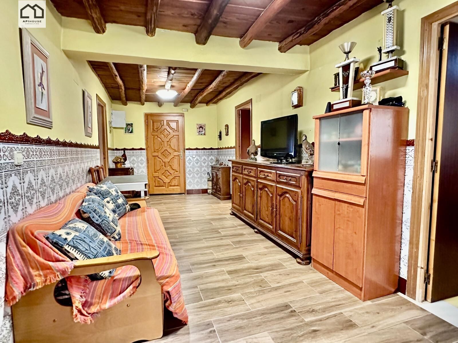 Sala d'estar de Finca rústica en venda en Mesegar de Tajo