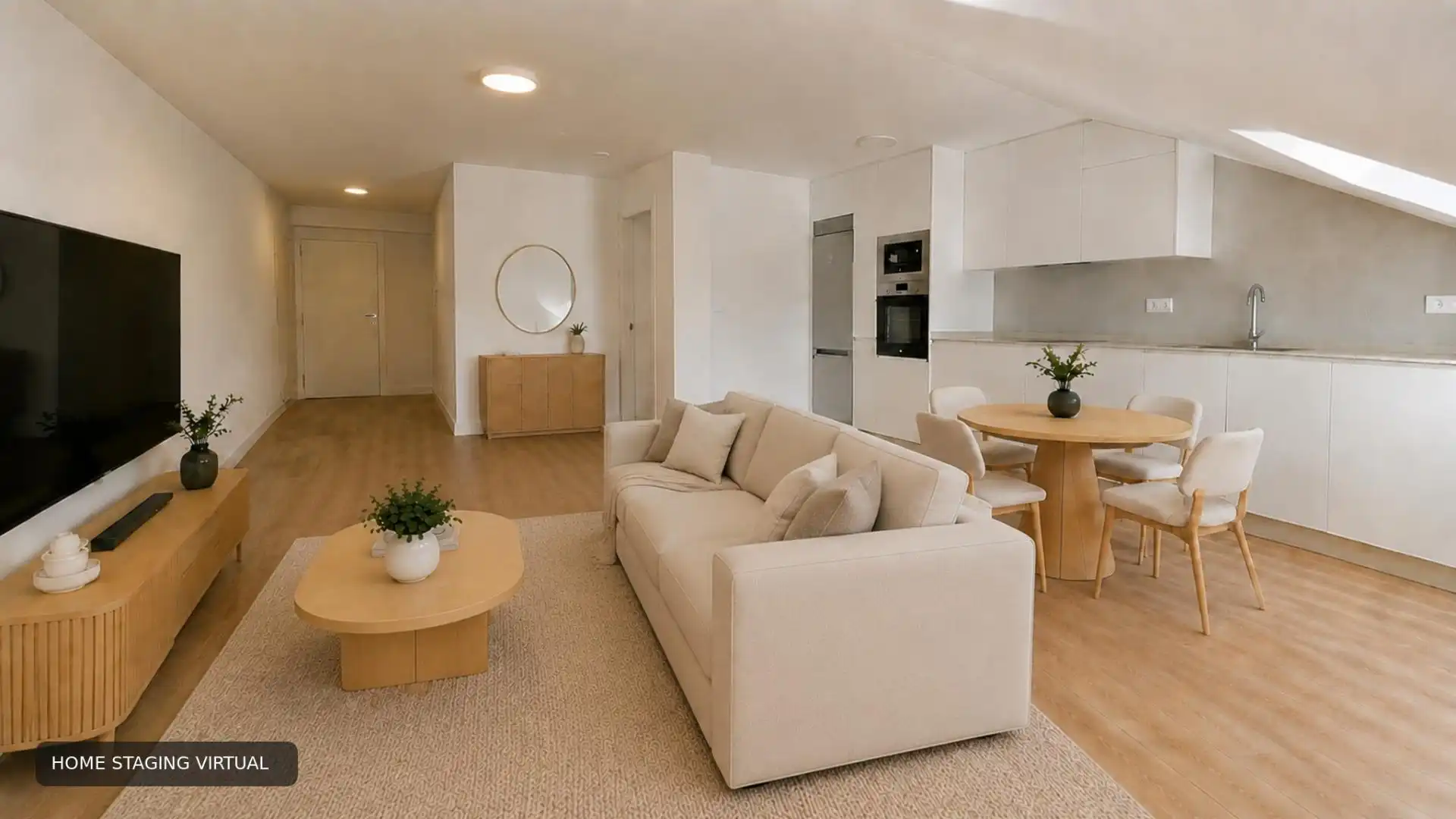 Sala de estar de Piso en venta en Cambre 