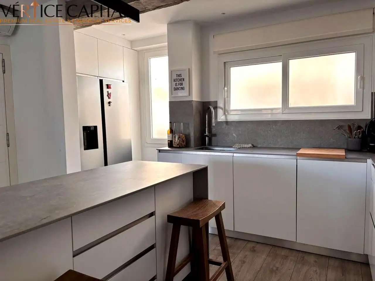 Cocina de Piso de alquiler en Málaga con Aire acondicionado, Calefacción y Terraza