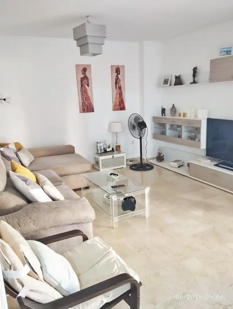 Living room of Flat for sale in Málaga  with Air Conditioner, Private garden and Terrace