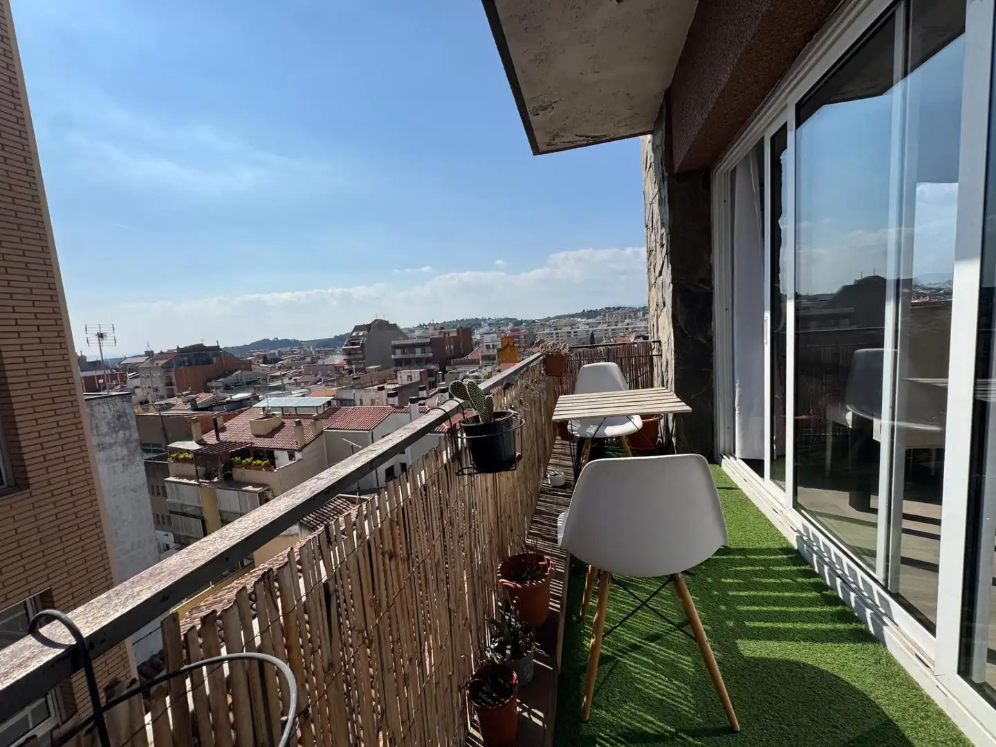 Terrasse von Wohnung zum Verkauf in Granollers mit Parkett, Terrasse und Abstellraum