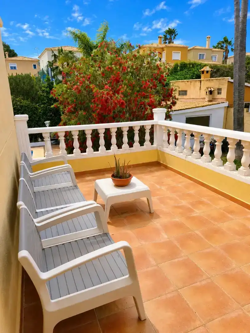 Terrassa de Casa o xalet en venda en L'Alfàs del Pi amb Aire condicionat, Terrassa i Piscina