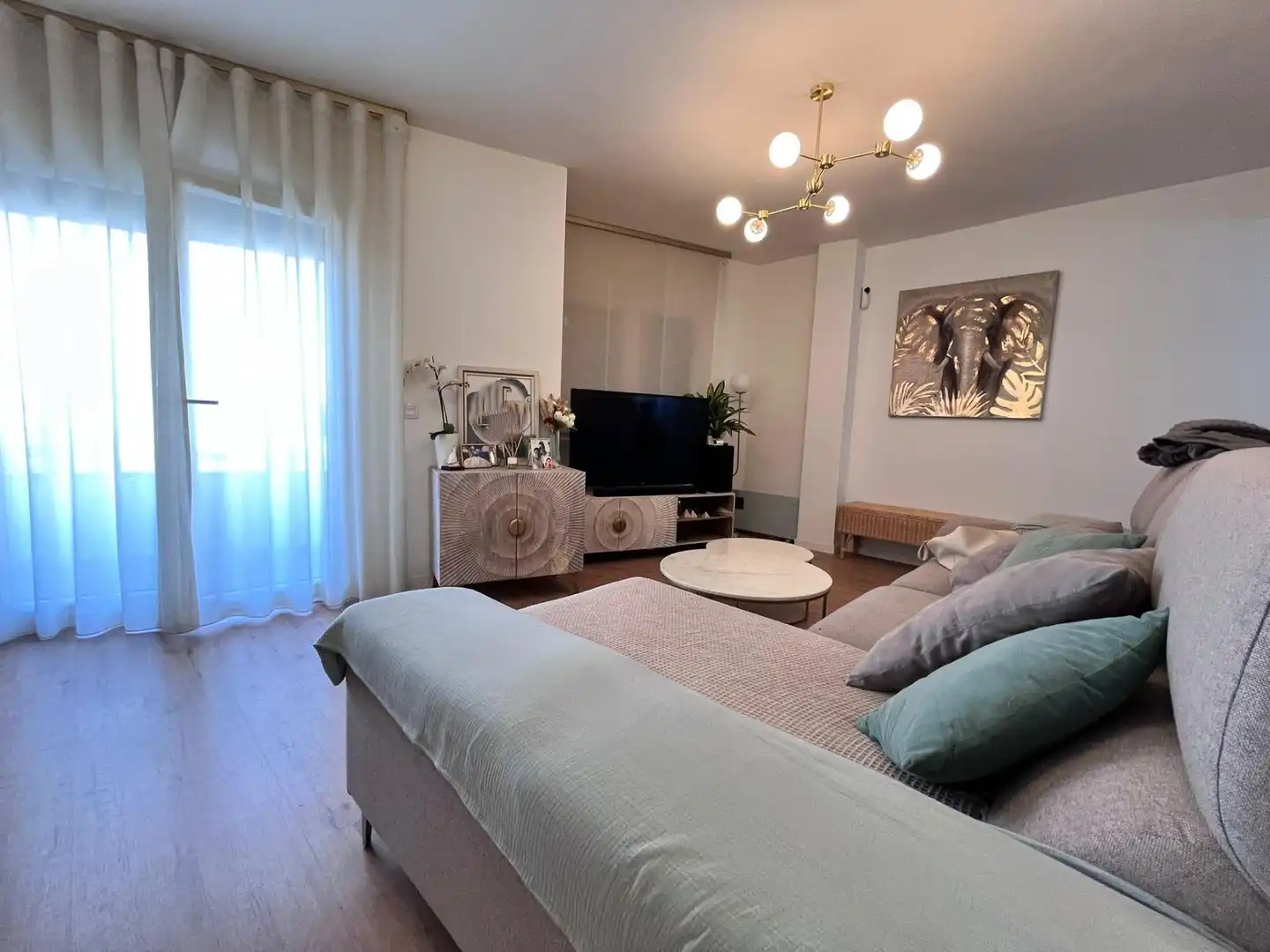 Sala de estar de Piso en venta en Águilas con Aire acondicionado, Amueblado y Balcón