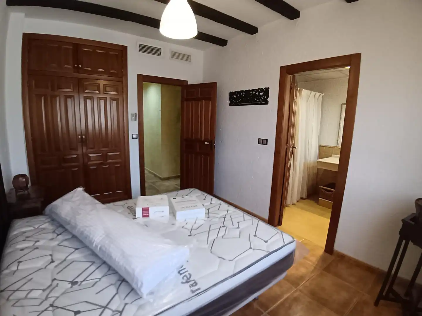 Schlafzimmer von Wohnung zur Miete in Murcia mit Klimaanlage, Heizung und Möbliert