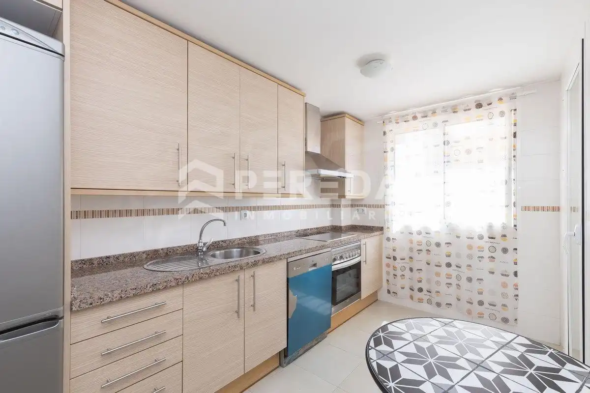 Kitchen of Apartments for sale in Roquetas de Mar  with Air Conditioner, Private garden and Terrace