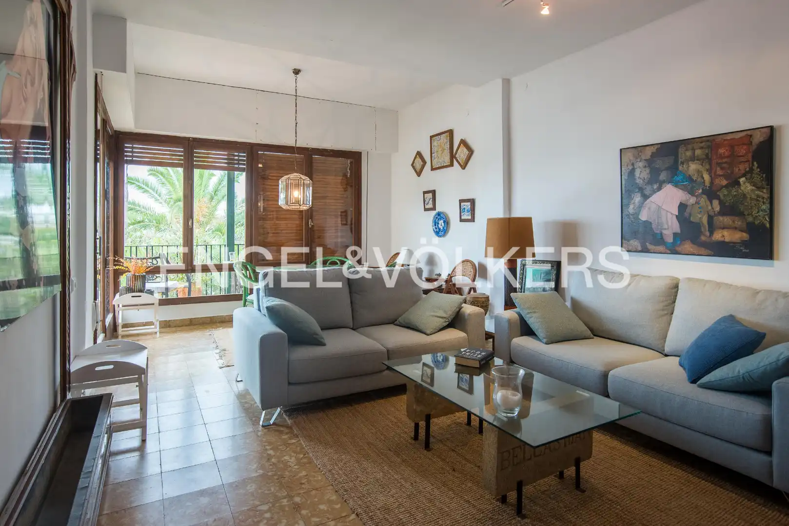 Sala d'estar de Casa o xalet en venda en Benicasim / Benicàssim amb Calefacció, Jardí privat i Terrassa
