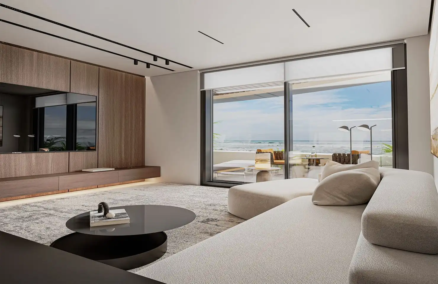 Living room of Apartments for sale in Calpe / Calp  with Furnished and Community pool