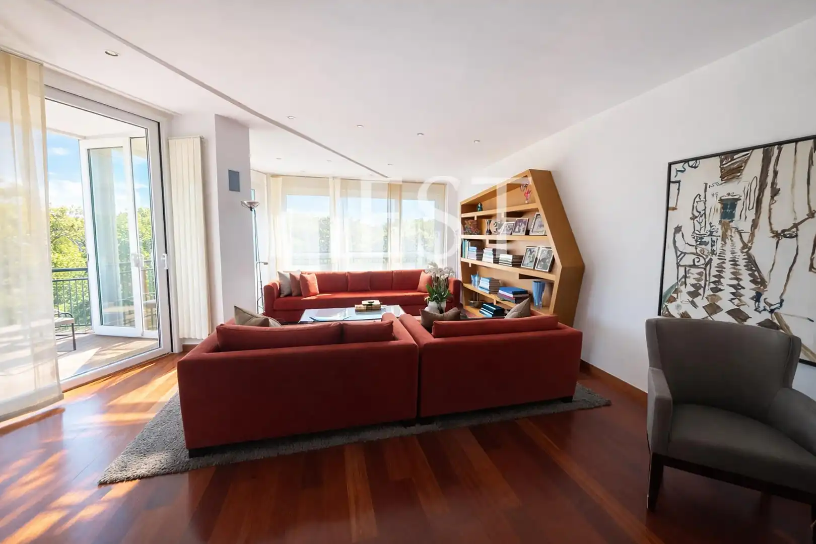 Sala de estar de Piso en venta en Barcelona con Aire acondicionado, Calefacción y Jardín privado