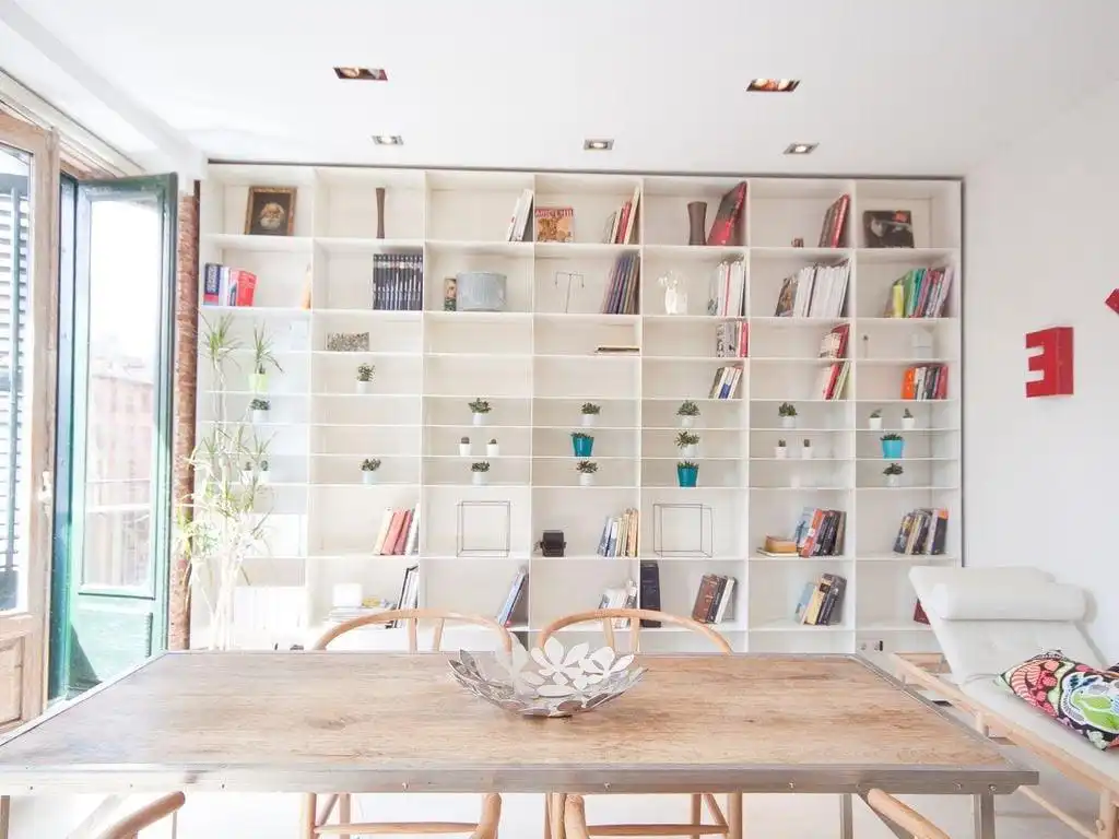 Sala d'estar de Apartament de lloguer en Madrid amb Aire condicionat, Calefacció i Moblat