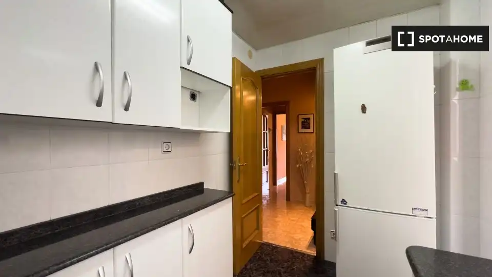 Kitchen of Apartments for share in Barcelona  with Air Conditioner, Terrace and Furnished
