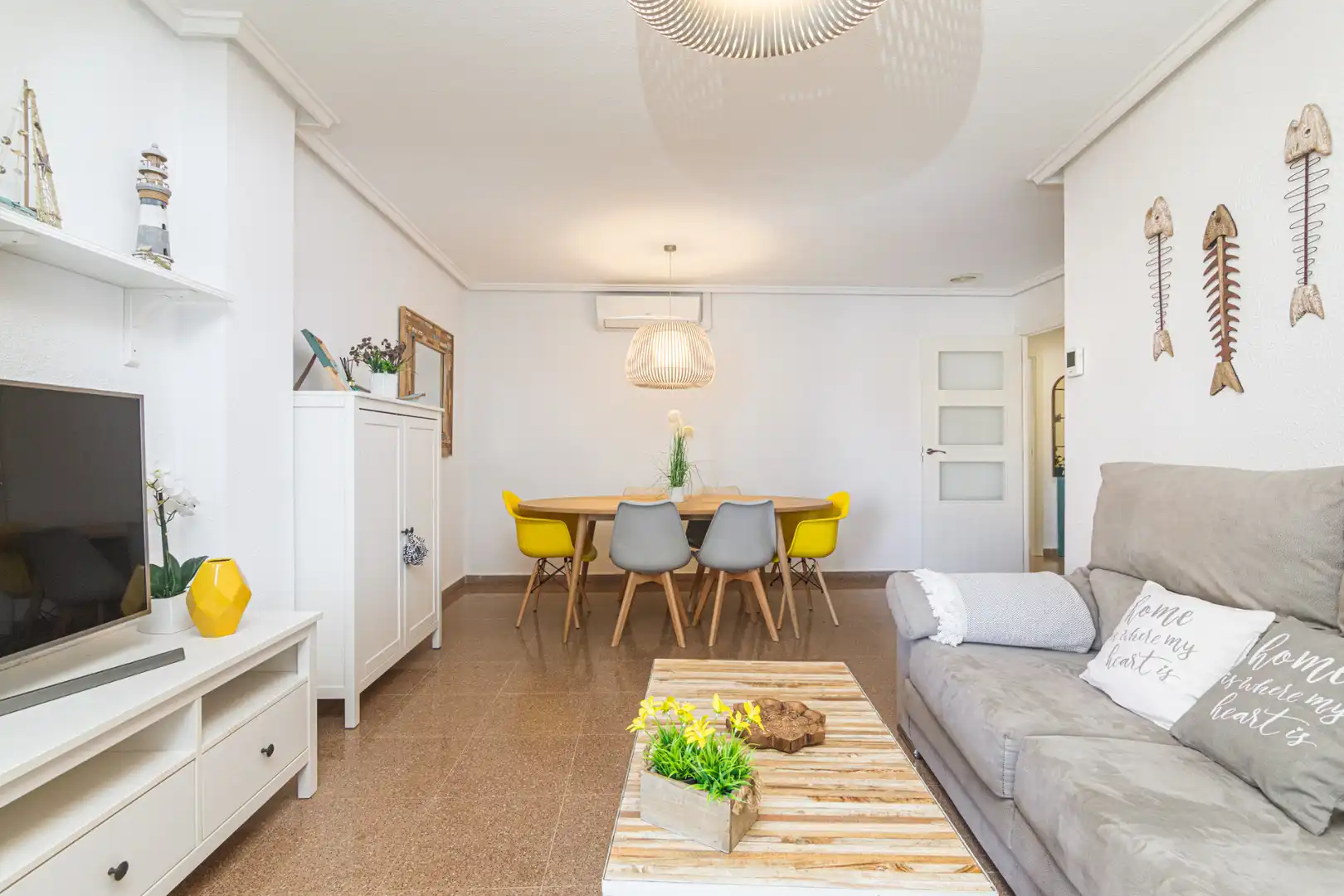 Sala d'estar de Pis en venda en Santa Pola amb Aire condicionat, Terrassa i Traster