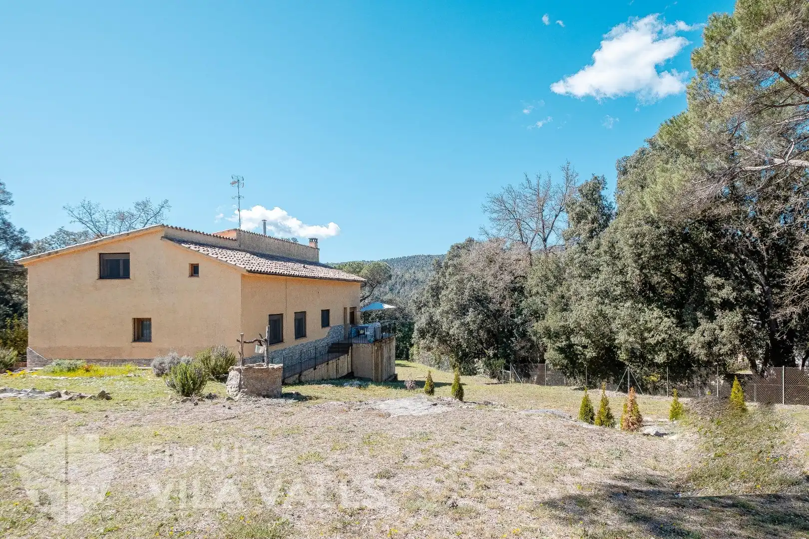 Vista exterior de Casa o chalet en venta en Sant Quirze Safaja con Jardín privado, Parquet y Terraza
