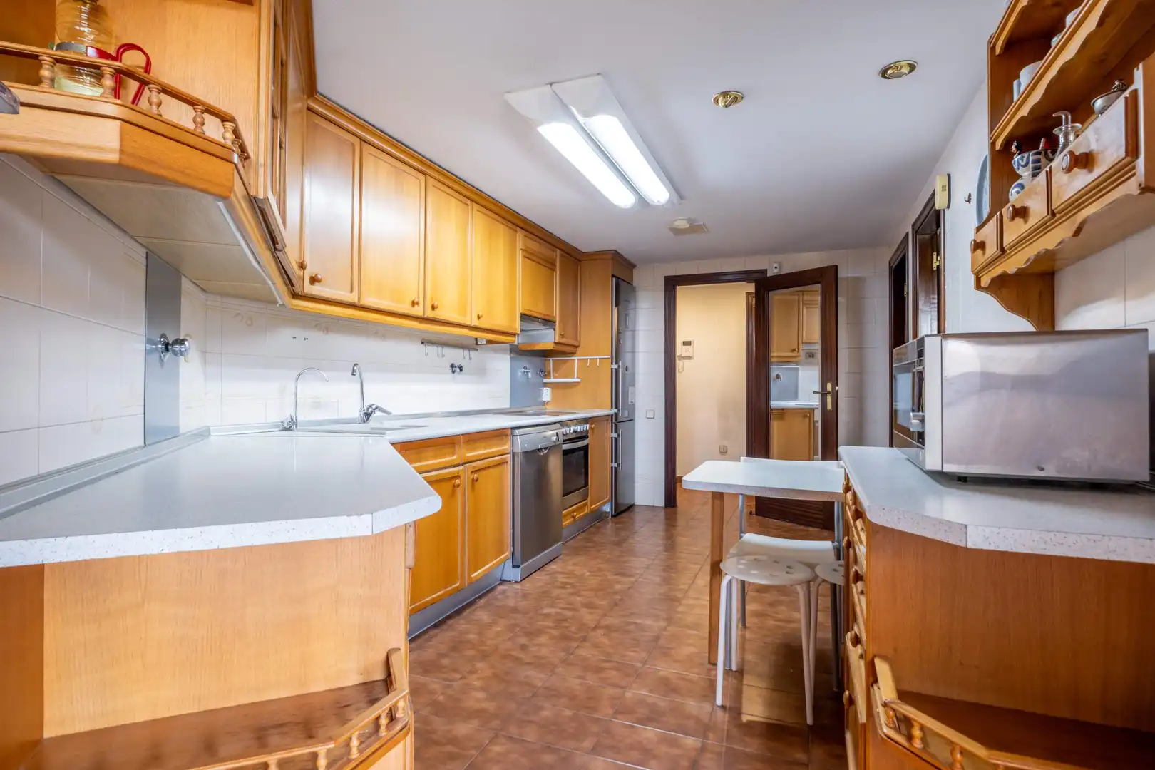 Küche von Wohnung zum Verkauf in Zaragoza mit Klimaanlage, Heizung und Parkett
