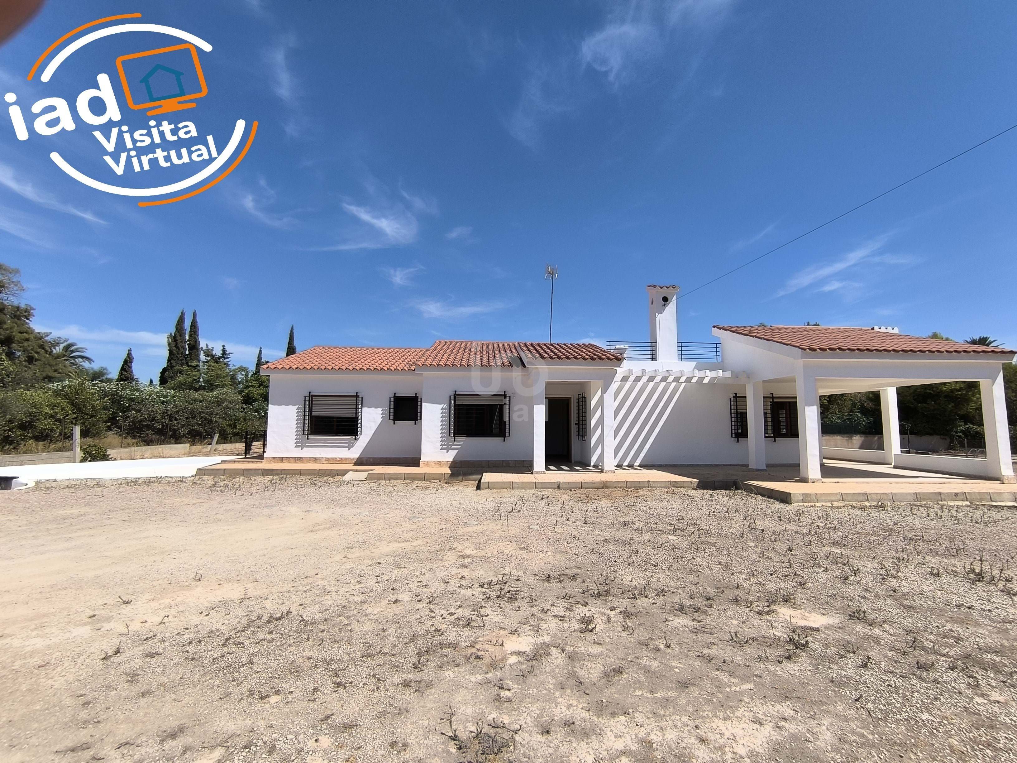 Vista exterior de Casa o chalet en venta en Elche / Elx con Terraza y Piscina