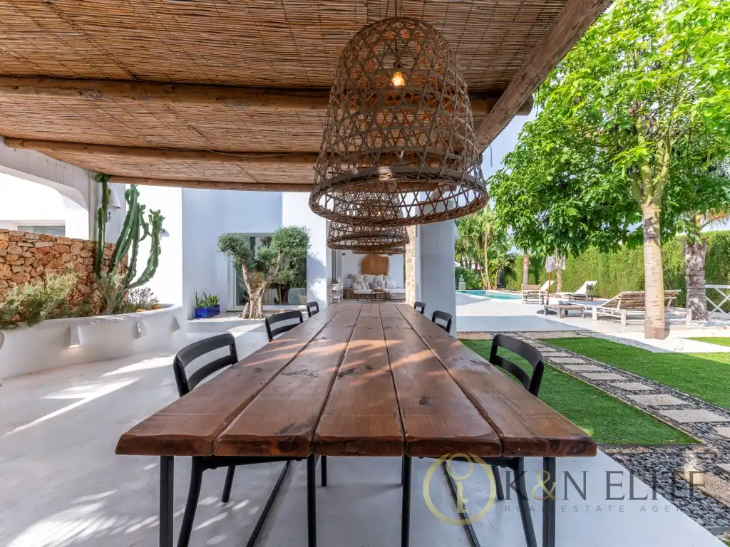 Terrassa de Casa o xalet de lloguer en Dénia amb Aire condicionat, Jardí privat i Terrassa