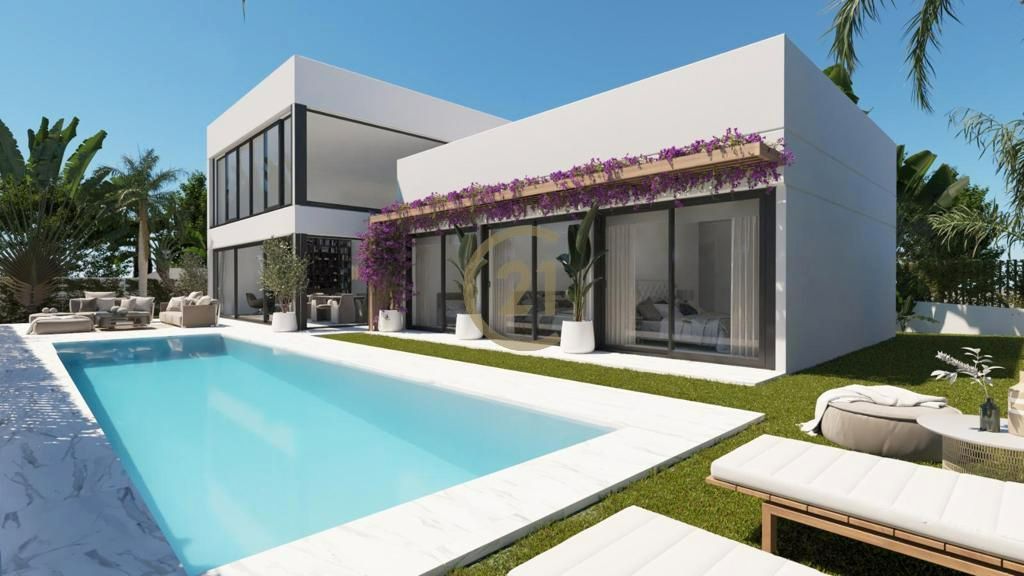 Exterior view of House or chalet for sale in Estepona  with Private garden, Terrace and Swimming Pool