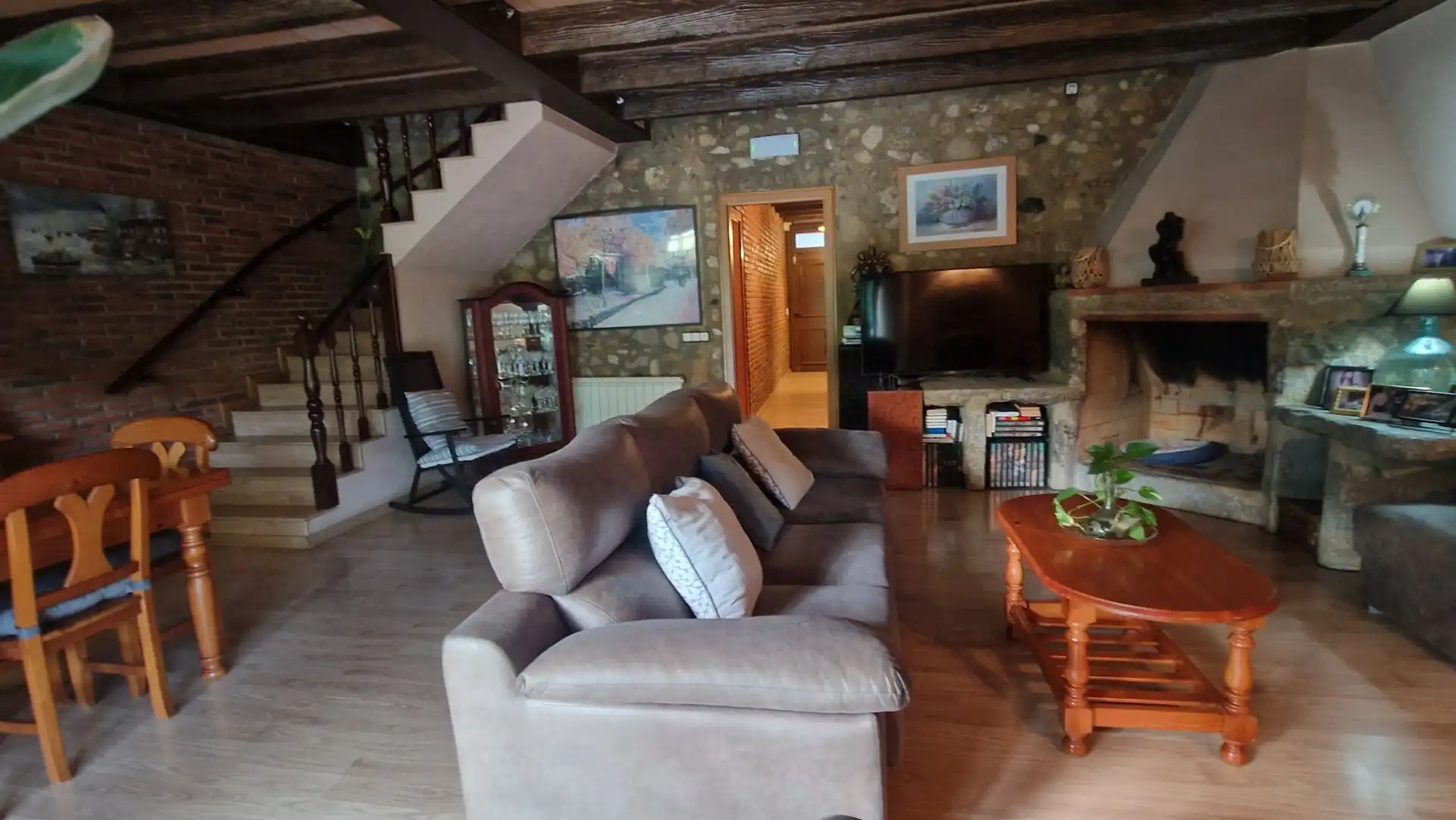 Sala de estar de Casa adosada en venta en Palafolls con Aire acondicionado, Calefacción y Jardín privado