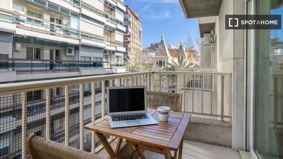 Balcony of Flat for share in Alicante / Alacant  with Air Conditioner, Heating and Furnished
