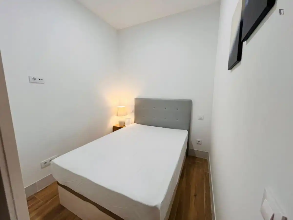 Habitación de Apartamento de alquiler en Madrid con Aire acondicionado, Calefacción y Amueblado