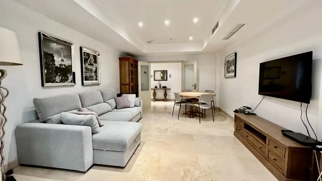 Living room of Ground floor for rent in Marbella  with Air Conditioner, Private garden and Terrace