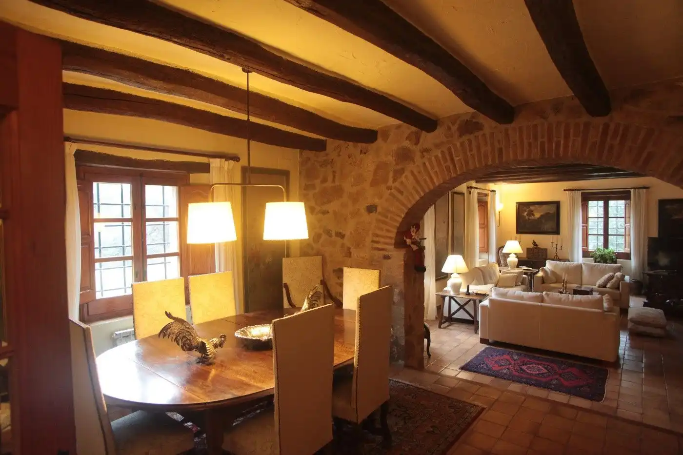Esszimmer von Country house zum Verkauf in Santa Cristina d'Aro mit Terrasse, Abstellraum und Schwimmbad