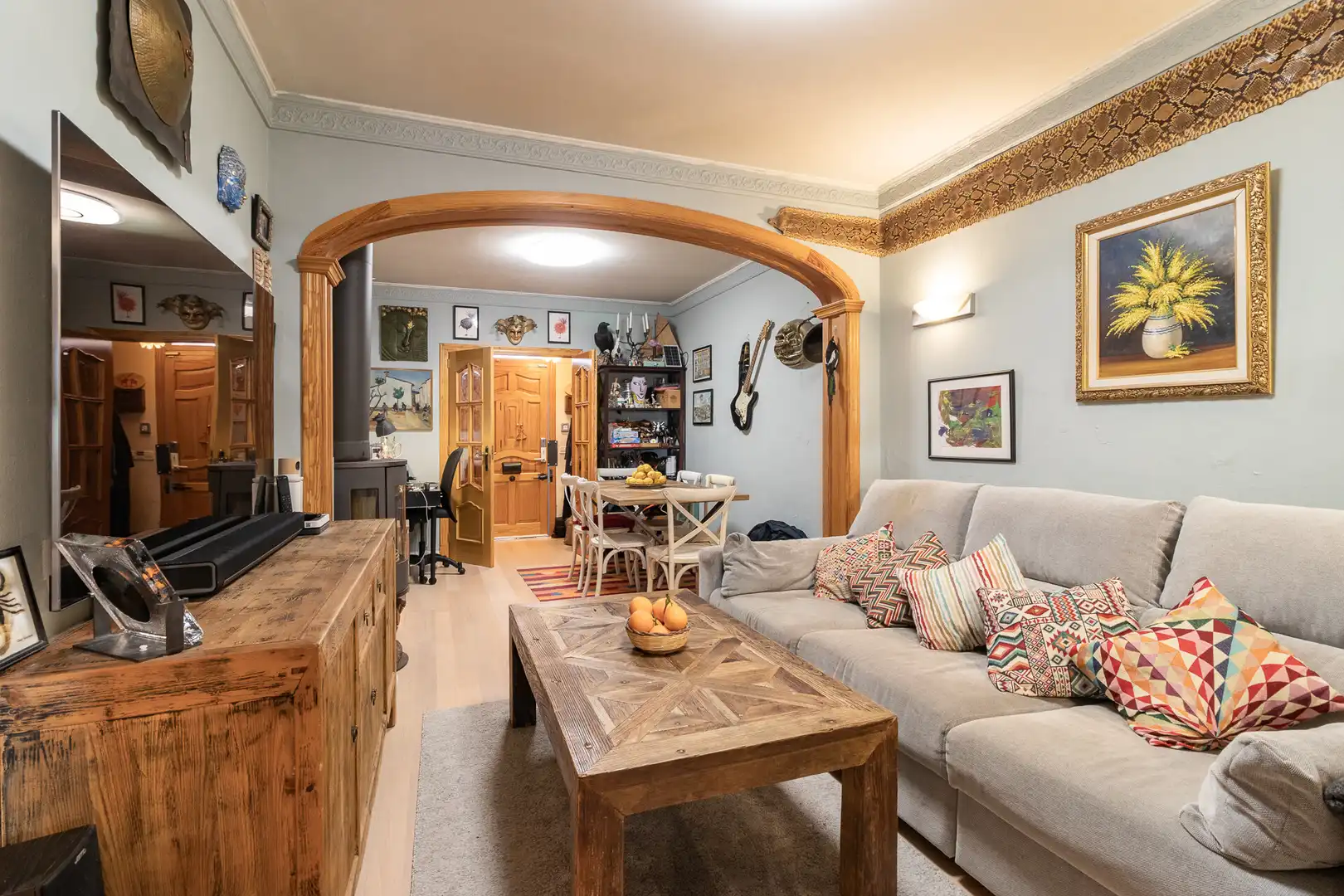 Sala de estar de Casa adosada en venta en  Palma de Mallorca con Jardín privado y Terraza