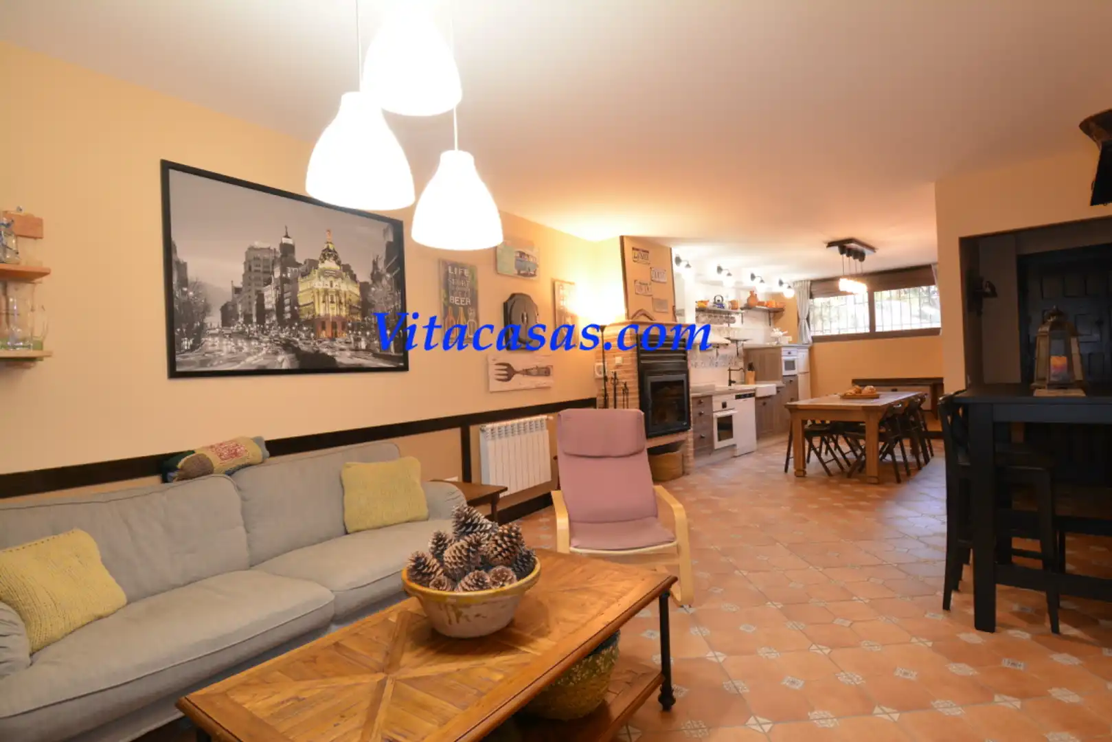 Sala d'estar de Casa o xalet en venda en Robledillo de Mohernando amb Aire condicionat, Calefacció i Jardí privat