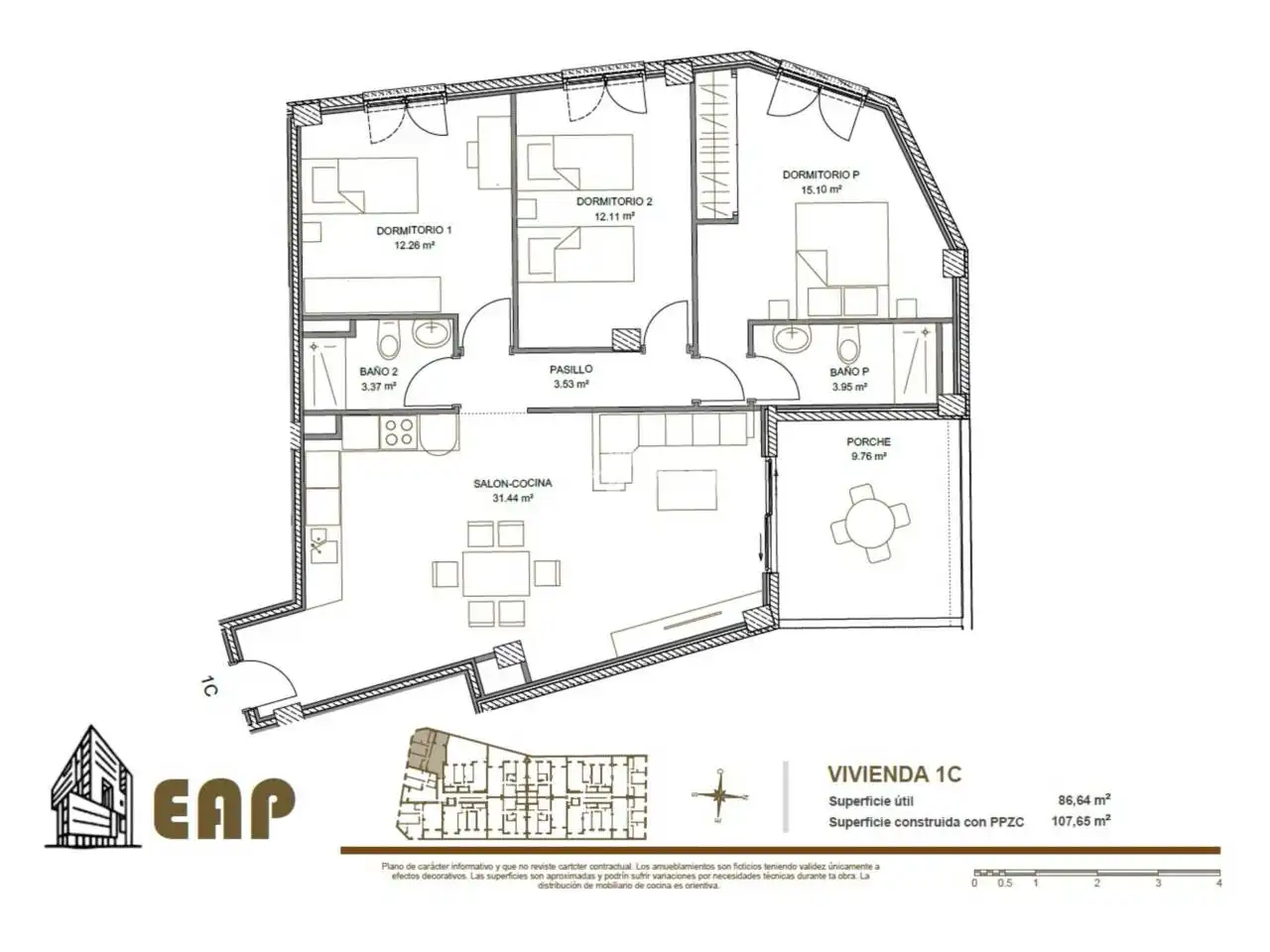 Wohnung mit Terrasse zum Verkauf in Calle Pirineo, imagen 9