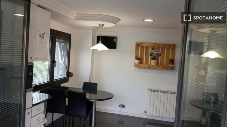 Cocina de Apartamento para compartir en Hernani con Aire acondicionado, Terraza y Amueblado