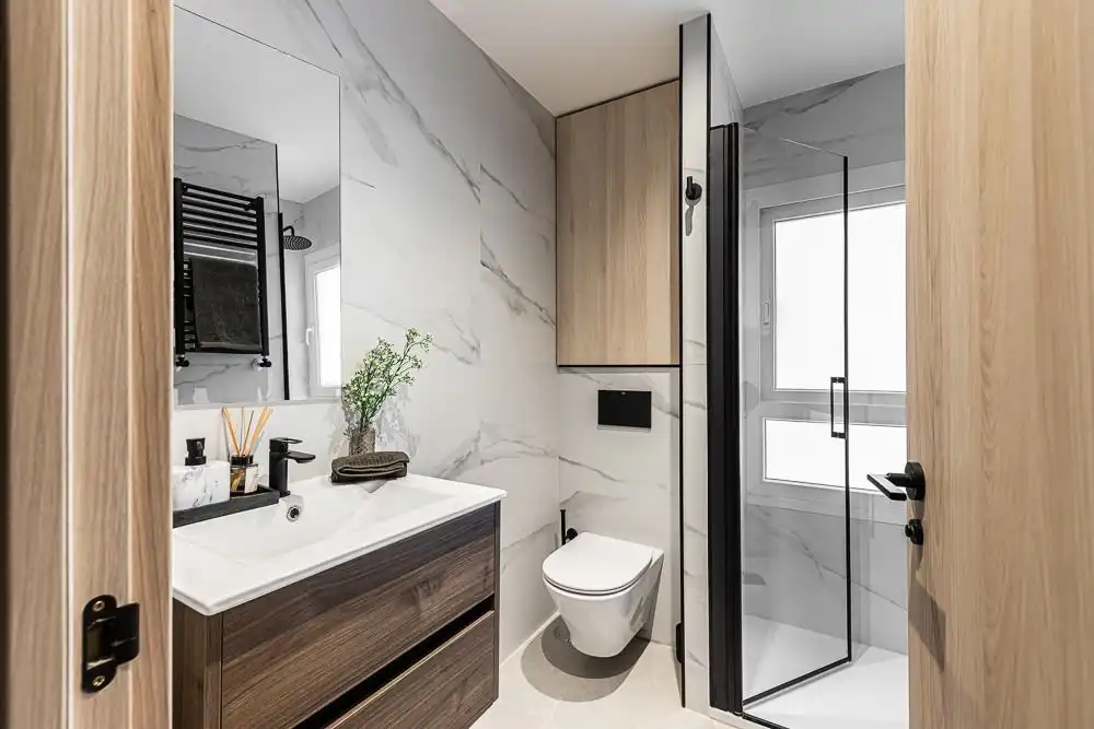 Baño de Piso de alquiler en Madrid con Aire acondicionado, Calefacción y Amueblado