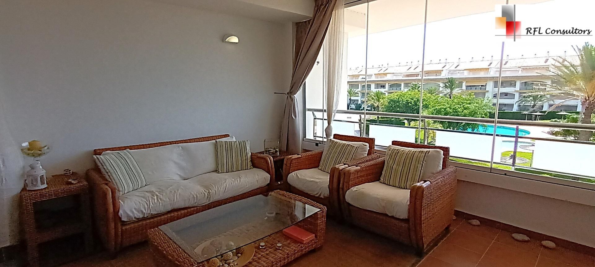 Living room of Apartment for sale in Torreblanca  with Air Conditioner, Private garden and Terrace