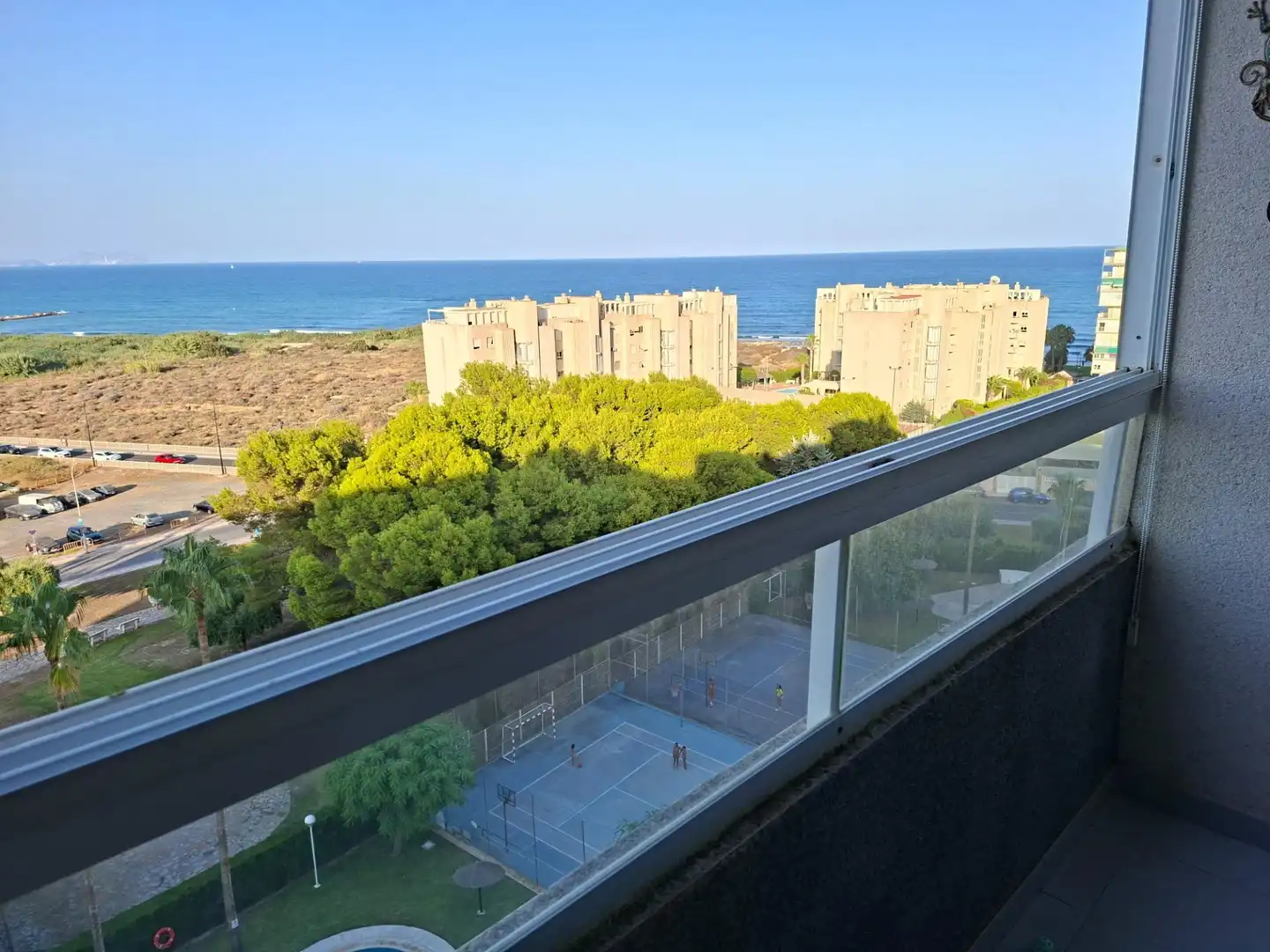 Terrasse von Wohnungen zur Miete in El Campello mit Klimaanlage, Heizung und Möbliert