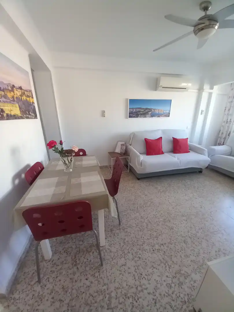 Sala de estar de Piso de alquiler en Málaga con Aire acondicionado, Amueblado y Horno