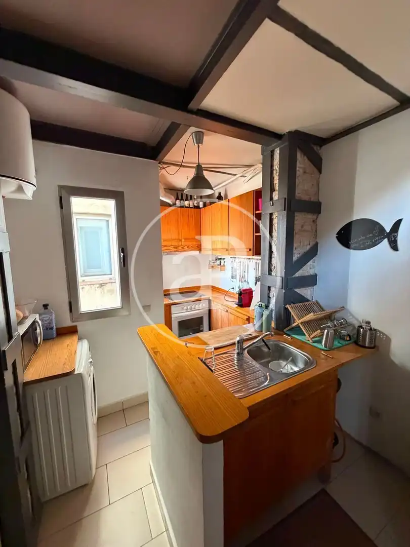 Cocina de Piso de alquiler en Valencia con Aire acondicionado, Calefacción y Terraza
