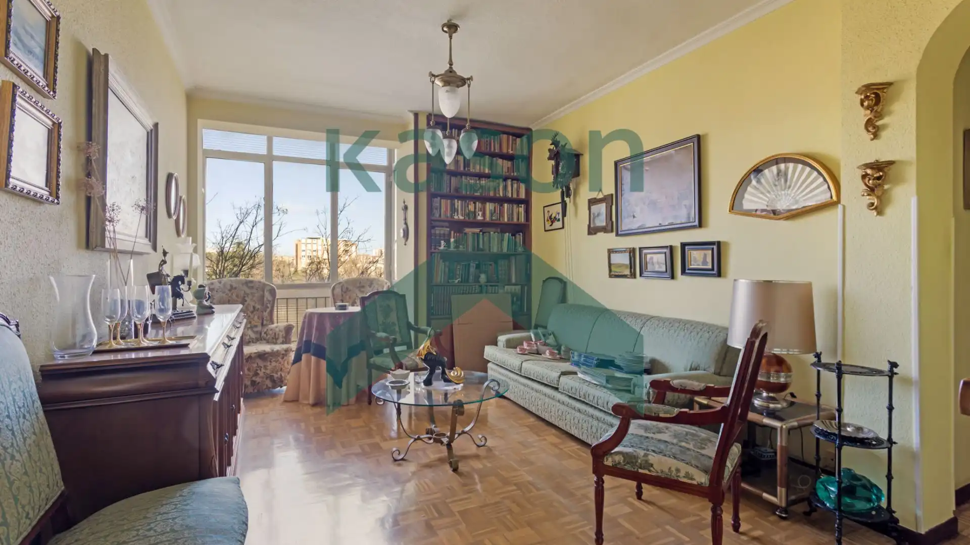 Living room of Flat for sale in  Madrid Capital  with Air Conditioner, Heating and Terrace