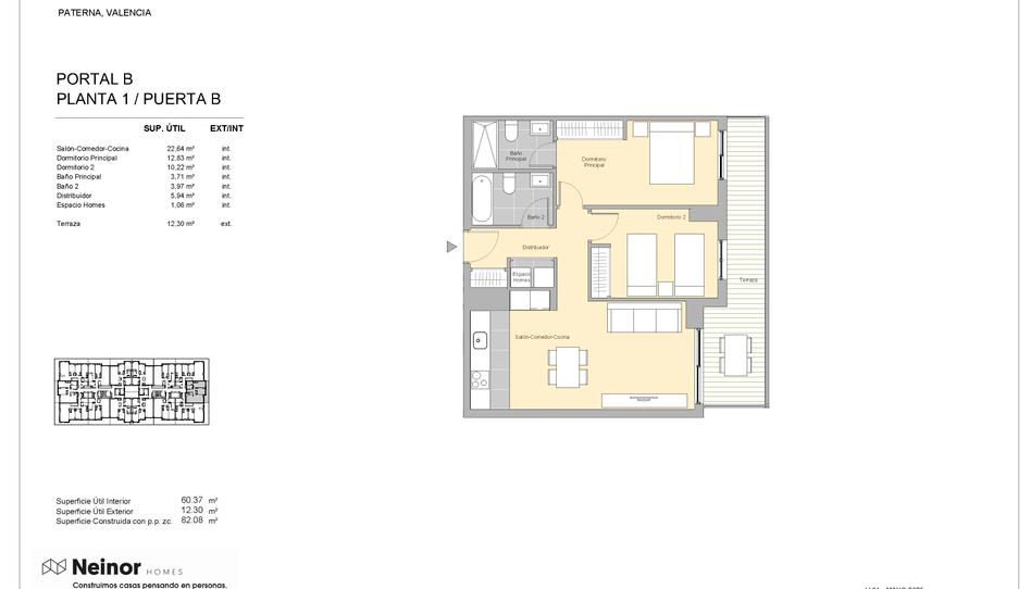 Photo 1 from new construction home in Flat for sale in   Calle Carrasca, 1, Parc Central, Valencia