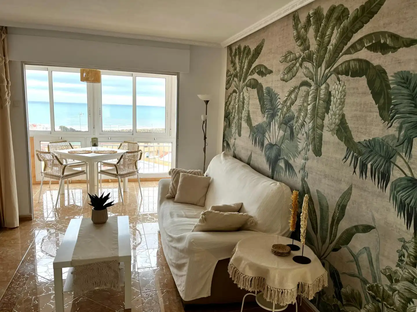 Living room of Apartments for rent in Torrevieja  with Air Conditioner, Private garden and Terrace