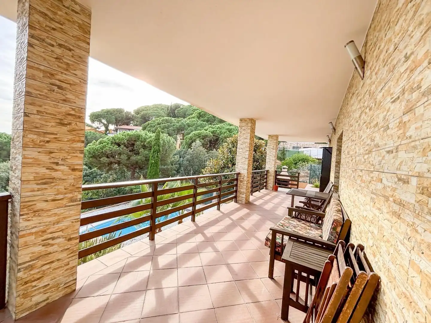 Terraza de Casa o chalet en venta en Lloret de Mar con Aire acondicionado, Calefacción y Jardín privado